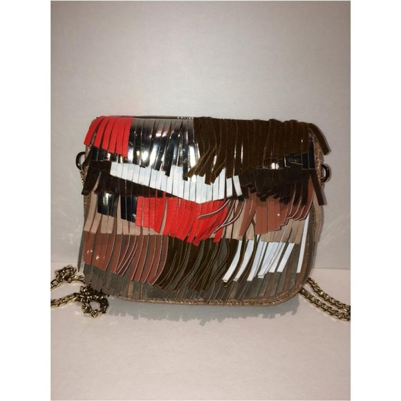 Jimmy Choo Zadie Fringe Elaphe Leather Crossbody - Picture 10 of 14